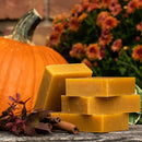 creamy lathering organic certified soap with the warm, inviting aroma of freshly baked pumpkin pie.