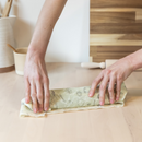 Protect charcuteries, savor tomatoes, and cherish crisp lettuce with ease. It's a cinch with the Medium Rectangle. Beeswax food wrap. Made from organic cotton.