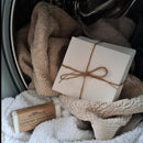 A 32 pack of laundry detergent strips: each of these laundry strip packs eco-friendly, ultra-concentrated, hypoallergenic, cleaning power into a tiny, pre-measured strip of laundry detergent.