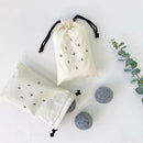 Wool Dryer Balls Grey - pack of six. The perfect all-natural way to eliminate static, decrease wrinkling and soften your clothes, all while saving time and money.