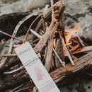 Beeswax firestarters, lightweight, natural and chemical free.