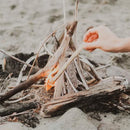 Beeswax firestarters, lightweight, natural and chemical free.