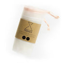 2 reusable but also COMPOSTABLE produce bag to carry your fruits and vegetables directly from the shop to your fridge. Peach trim version.