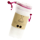 2 reusable but also COMPOSTABLE produce bag to carry your fruits and vegetables directly from the shop to your fridge. Pink trim version.