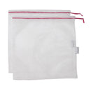 2 reusable but also COMPOSTABLE produce bag to carry your fruits and vegetables directly from the shop to your fridge. Pink trim version.