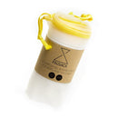 2 reusable but also COMPOSTABLE produce bag to carry your fruits and vegetables directly from the shop to your fridge. Yellow trim version.