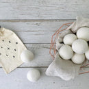 The perfect all-natural way to eliminate static, decrease wrinkling and soften your clothes, all while saving time and money.