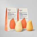 Volumize Conditioner and shampoo bar set for thin, fine or lifeless hair. Brings body and fullness without adding weight. With African dates for added definition to curls and waves. 100% safe for colored hair.