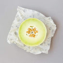 Beeswax food wrap, medium pack x 3. Made with beeswax, tree resin, and organic jojoba oil infused into a hemp and organic cotton cloth.