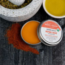 Organic balm with arnica, St. John’s wort and cayenne pepper. Helps temporarily relieve pain from sore muscles, stiff joints, arthritis, muscle spasm, menstrual cramps, and nerve pain.