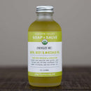 An energizing organic body oil to energize your spirit, soothe sore muscles and joints and relieve mind and body fatigue.
