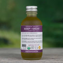 Organic jojoba hair oil to help balance oil production, strengthen the hair follicle and shaft and promotes a healthy shine.