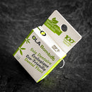 Eco-Friendly dental floss is made from mulberry floss, so there is no plastic in this natural product. The candelilla waxing is also natural. 100% plastic free!