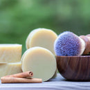 Organic rugged spices shaving soap enriched with shea and cocoa butters plus a warm and refreshing spiced essential oil blend to balance natural skin oils.