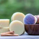 Organic rugged spices shaving soap enriched with shea and cocoa butters plus a warm and refreshing spiced essential oil blend to balance natural skin oils.