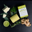Mint berry Organic solid shower lotion bar, made with unrefined shea and cocoa butters. Melts on contact with warm wet skin and has excellent skin softening properties.