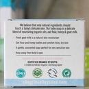 Milk & honey Organic baby soap made with goat milk, organic oat flour & honey. Soothing, extra gentle and moisturizing, for babies and sensitive or dry skin.