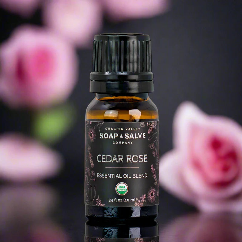 Organic Essential Oil Aromatherapy Blend - ROMANTIC ROSE