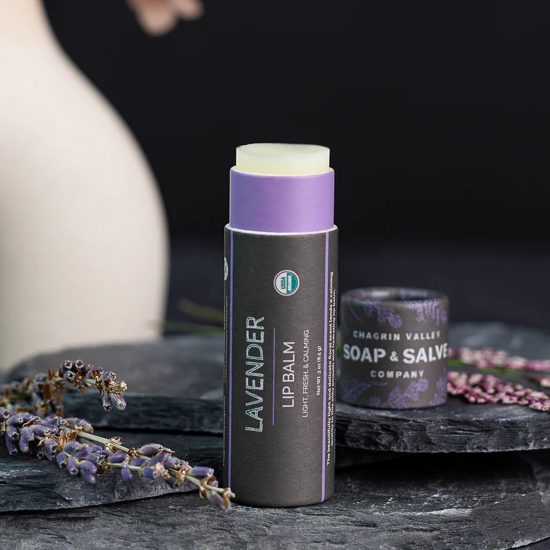 Treat your lips to a silky smooth organic lip balm formulated with a skin-softening blend of nourishing plant oils and butters that penetrate to moisturize, soften, and hydrate lips. Lavender and ylang ylang are soothing skincare essential oils that provide a calming scent.