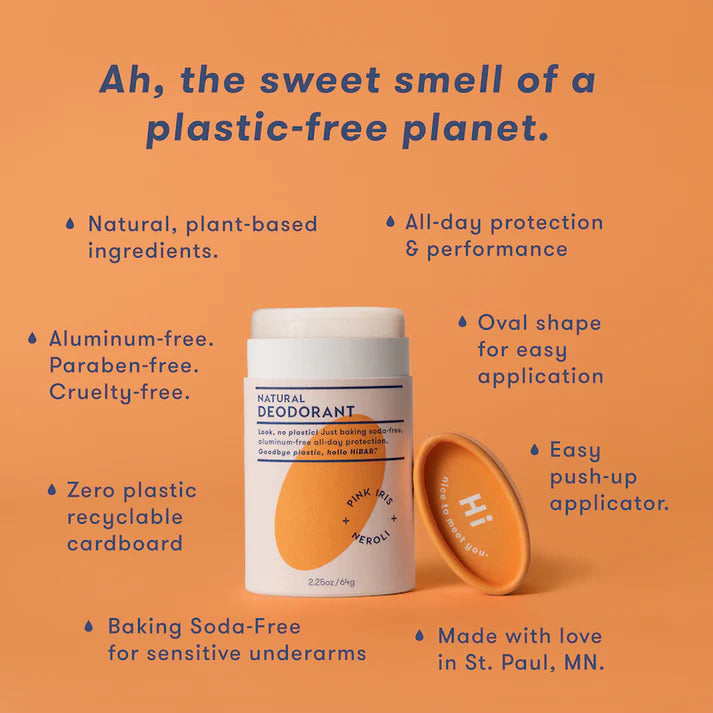 An aluminium, and baking soda free deodorant with a feminine, fresh, and slightly exotic fragrance that actually works for the most sensitive skins! Packaged in eco-friendly, compostable cardboard push-up tubes.