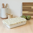 Preserve casseroles, cover sheets of cookies, and rejoice in soft bread with the power of the Large Rectangle. Beeswax Food Wrap. Made with organic hemp and cotton.