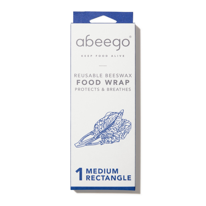 Protect charcuteries, savor tomatoes, and cherish crisp lettuce with ease. It's a cinch with the Medium Rectangle. Beeswax food wrap. Made from organic cotton.