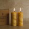 Marbled Beeswax Candles | Set of 2. Beeswax candles cleanse the air when they burn and are helpful for allergies. As the wax is pure and clean straight from the beehive, these candles contain no toxins. 
