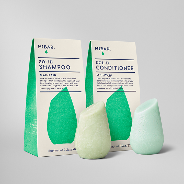 Maintain conditioner and shampoo bar set for normal hair and removal of product buildup. With honeyquat and shea butter for added shine. 100% safe for colored hair.