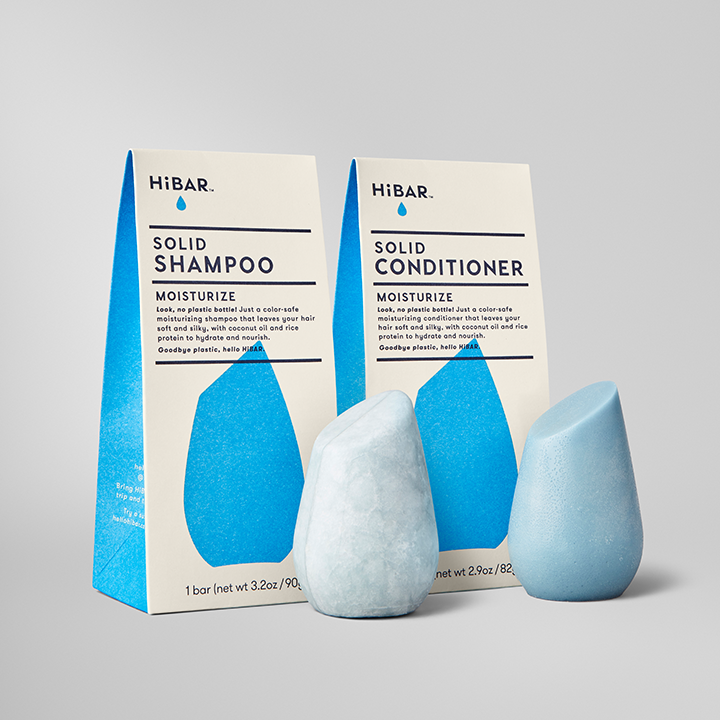 Moisturize conditioner and shampoo bar set for thicker and dry hair. With coconut oil and rice protein to hydrate and nourish. 100% safe for colored hair.