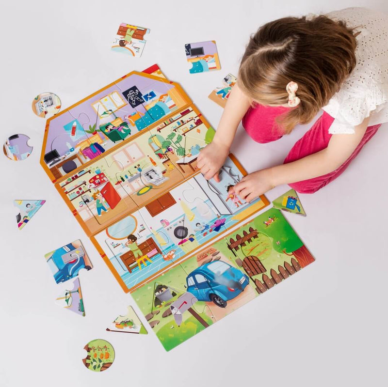 Ecologic Puzzle- Eco Sustainable House - Montessori Game