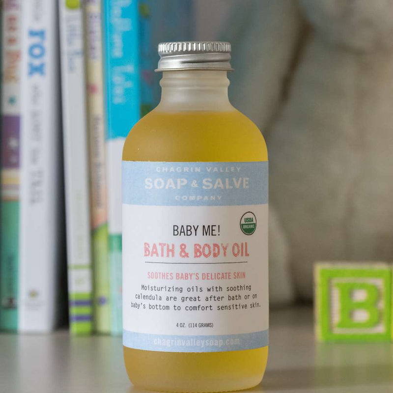 organic baby bath & body oil