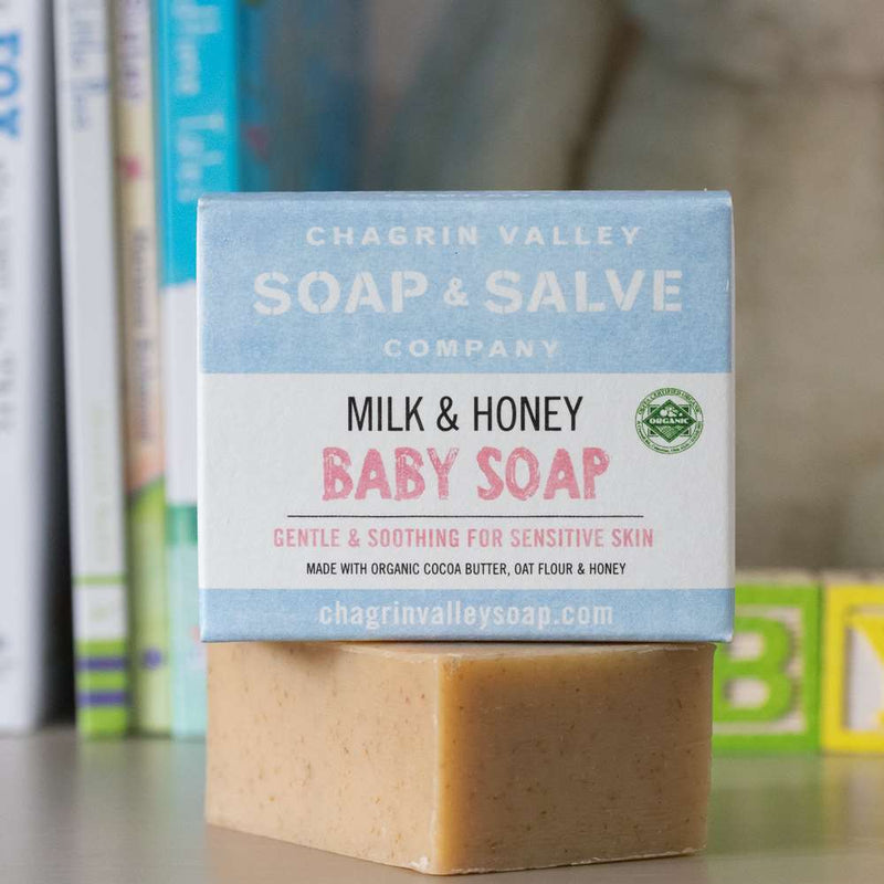 organic milk & honey baby soap bar